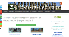 Desktop Screenshot of esprit-de-la-nature.fr